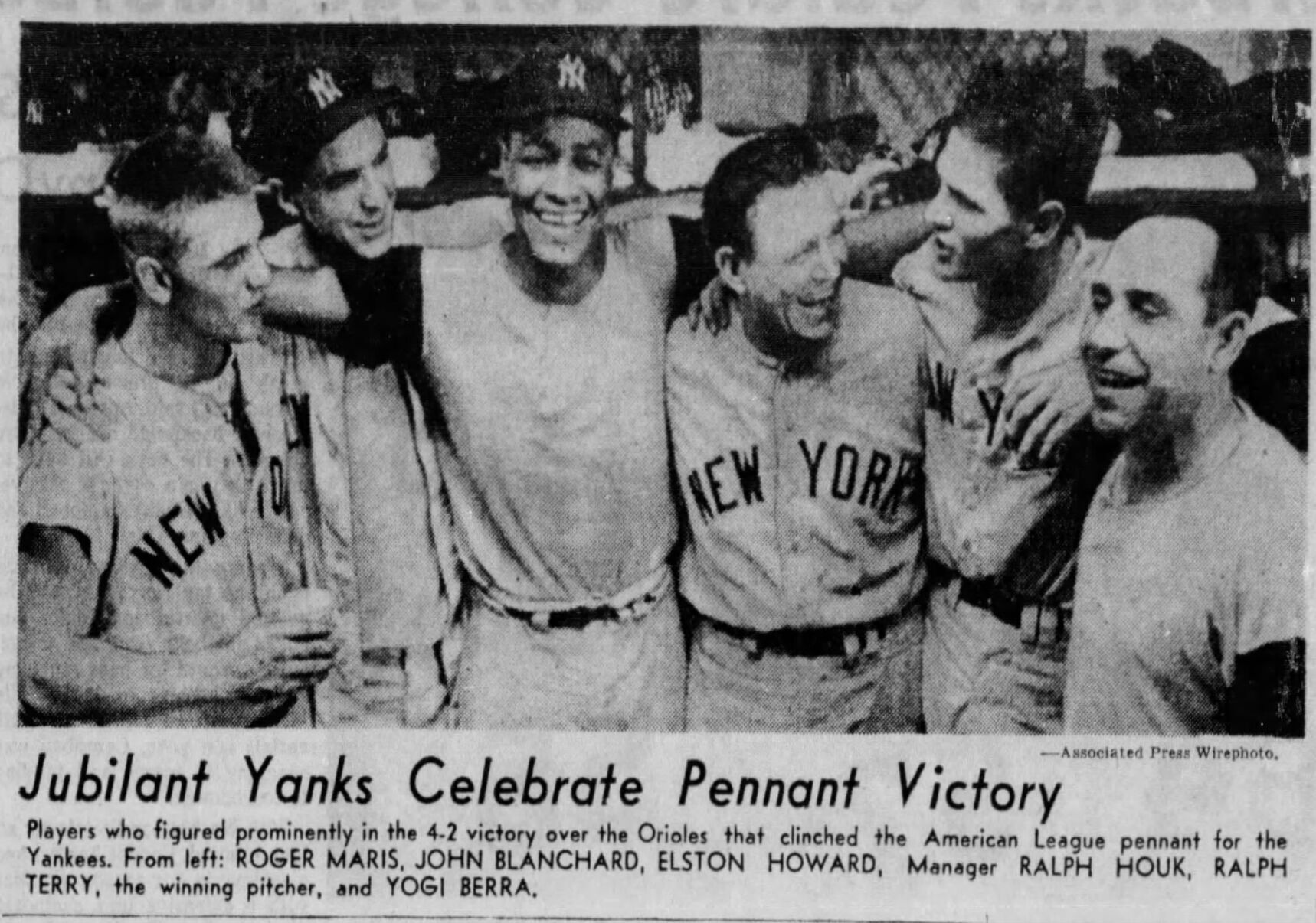 Ralph Houk, 1961 New York Yankees